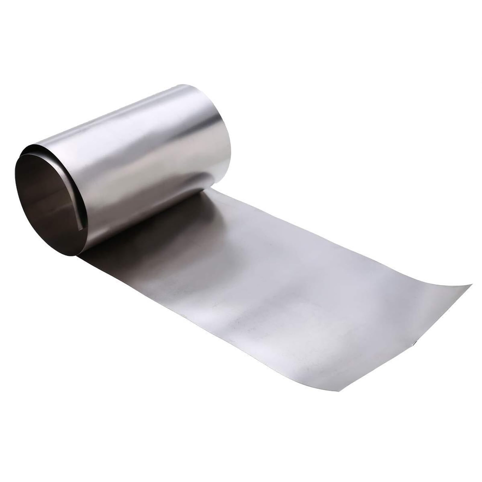 1 Stück Gr2 Titanfolie 0,1mm Silber dünne Titanplatte hochreines Metall quadratische Platte Folie für Handwerk(0.1x100x1000mm)