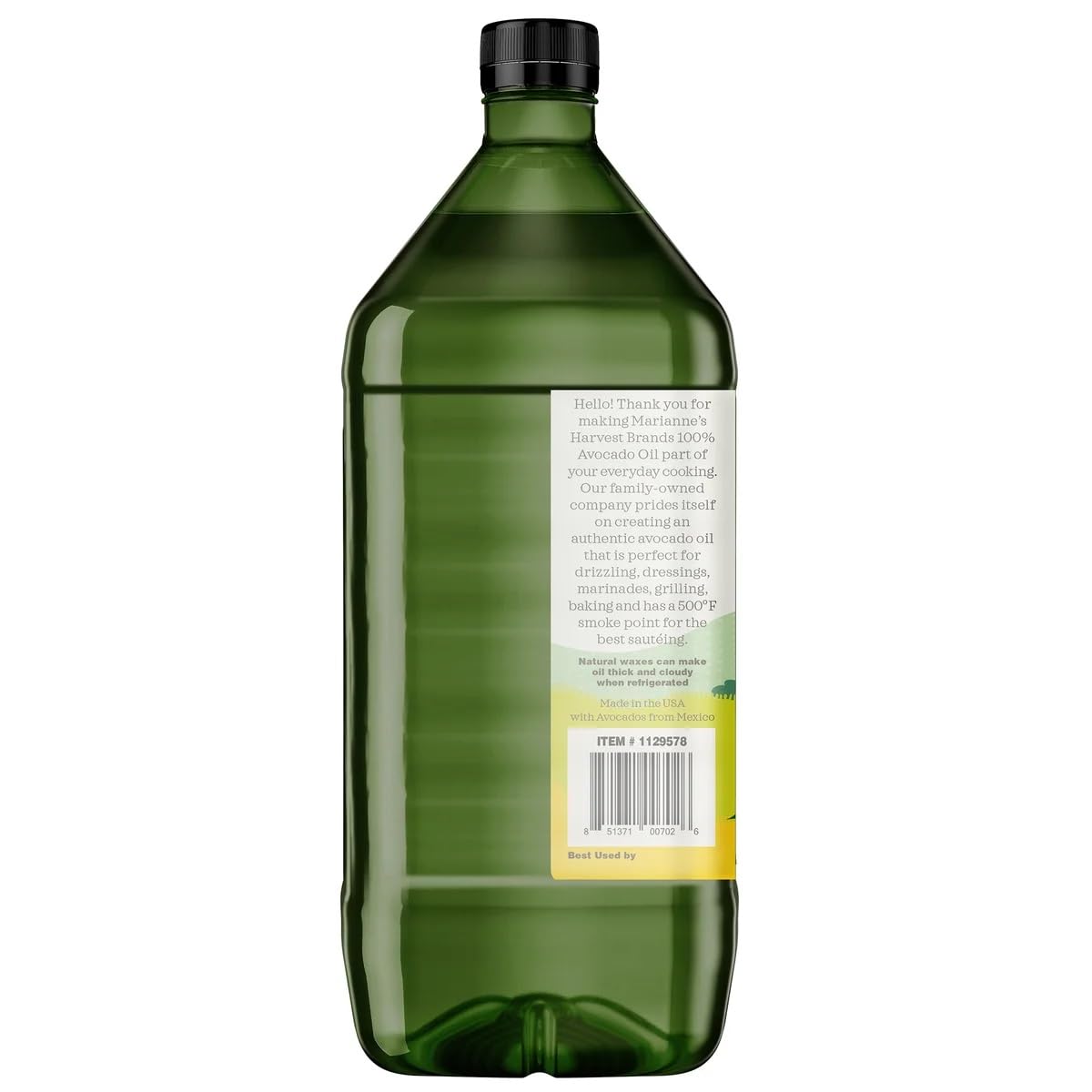Harvest Brands Non GMO Avocado Cooking, Baking Oil - 2 liter