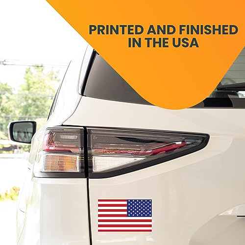 Image of Magnet Me Up American Flag and Reversed American Flag Magnet Decals, Opposing 2 Pack, 3x5 Inches, Heavy Duty Automotive Magnet for Car, Truck, SUV or Any Other Magnetic Surface