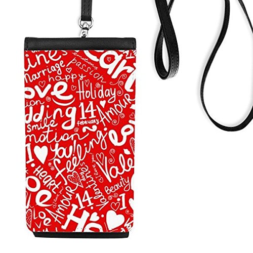 Illustration Amour et Sentiment sur un sac à main en cuir suspendu