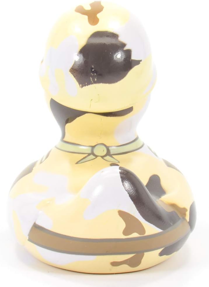 GI (Military) Rubber Duck by Bud Ducks | Elegant Gift Packaging - "Hut!,Hut!,Hut!" | Child Safe | Collectable