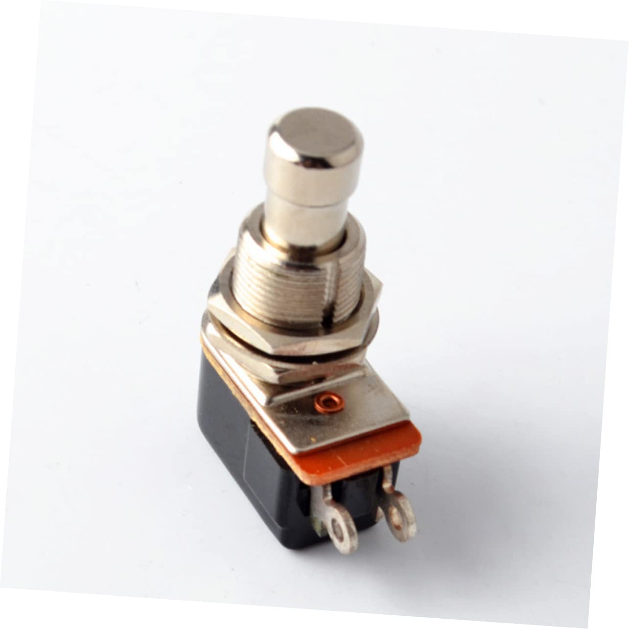 BESTonZON Metal Guitar Effects Pedal Buttons 5-pack Footswitch 2 Pin Foot Button for Guitar Box