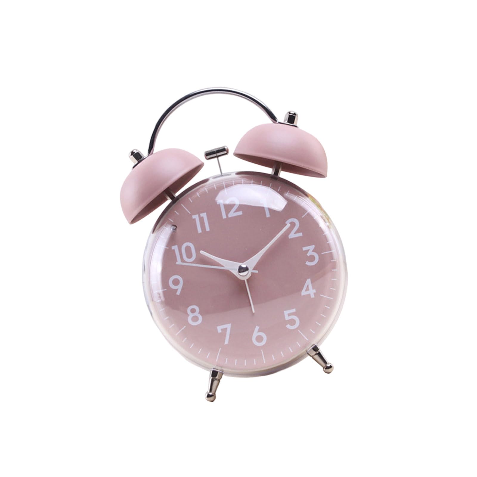 Msioytog Strong Metal Alarm Clock Loud Ringing Sound Simple Operate Adjusters Exemplary for Elderly and Kids Security Metal Traditional Alarm Clock
