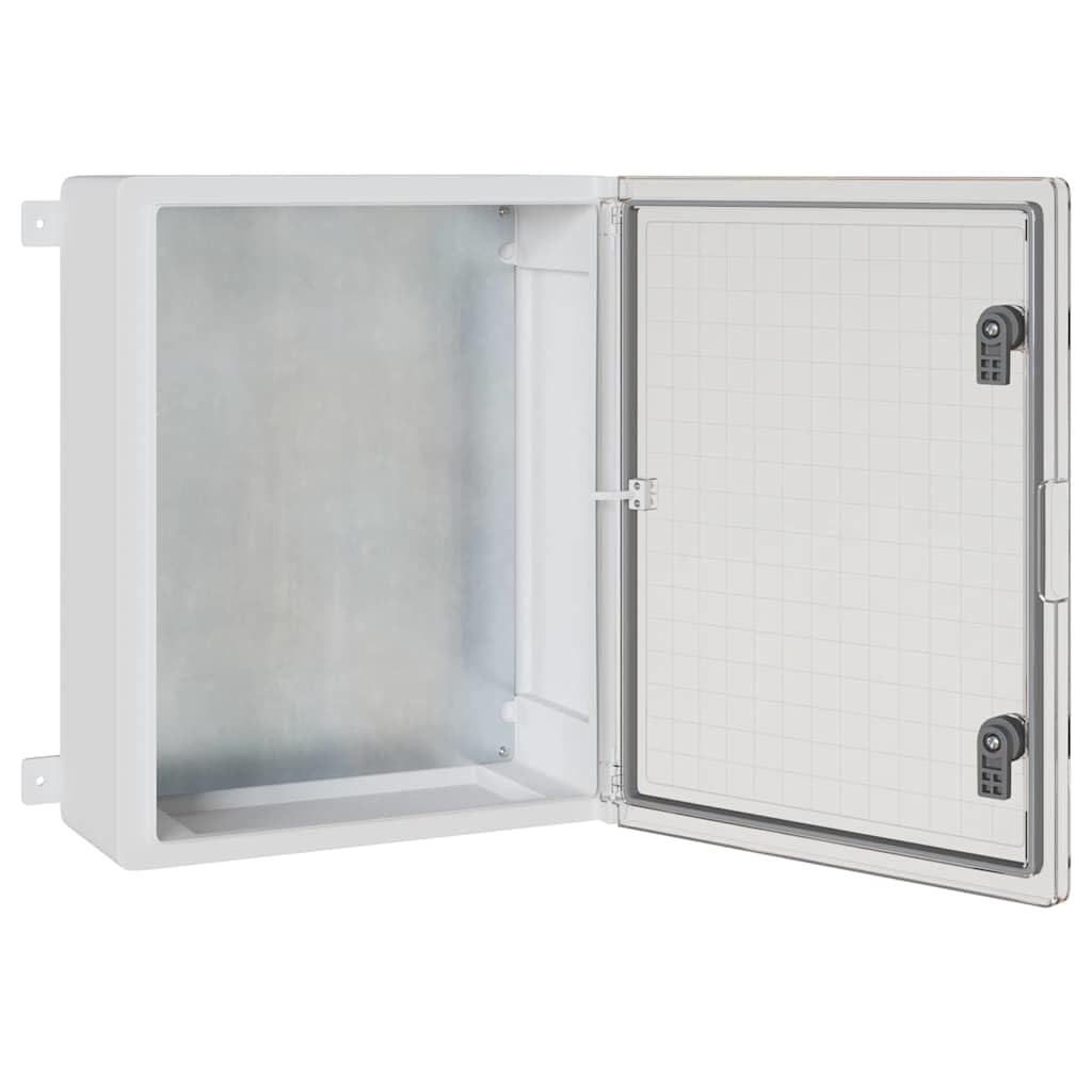 vidaXL Szafka sterownicza Szary 47 x 17,5 x 50 cm Plastik ABS | Zrobiona, żeby przetrwać, sprawdzi się na co dzień, Chroni twoje rzeczy przed wodą, Fajny system zamka,