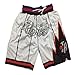 HANJIAJKL Pantaloncini da Basket da Uomo,NBA Raptors Sport Shorts,Ricamo Concorrenza Basket Pantaloncini di Formazione,Bianca,S