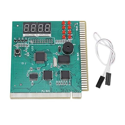 Analizador de Placa Base de Computadora PC, Tarjeta de Diagnóstico de PC Puerto PCI ISa Estándar de 4 Dígitos Tarjeta de Diagnóstico de Escritorio con Pantalla de Código Post Dual | Ya disponible en tu tienda friki favorita! En mundofriki.es!