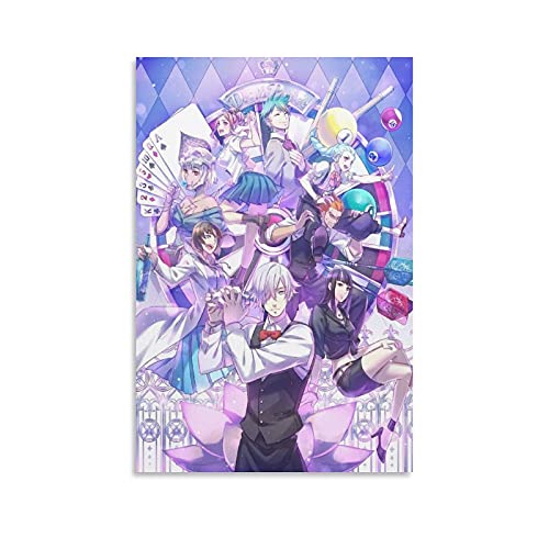 Death Parade Art Anime Poster 8 Poster Wall Decor Art Canvas Prints Pictures Modern Posters Printed Art Living Room Boys and Girls Room Bedroom Painting 16Ã—24inch(40Ã—60cm)