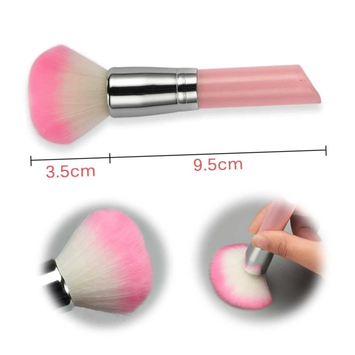 Gogogmee Ergonomic Design Handle Makeup Brush for Charming Daily Makeup Professional Use Natural Look