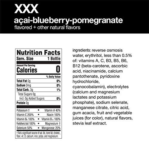 Image of vitaminwater zero XXX, 20 fl oz (Pack of 6)