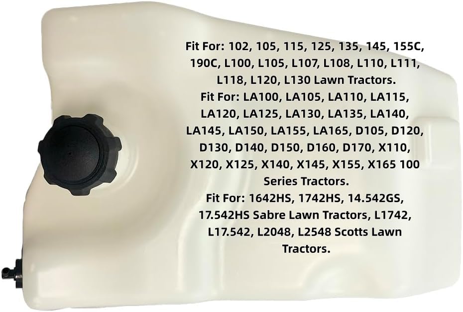 Serbatoio John Deere Serbatoio Carburante Per Trattori Prato - Compatibile John Deere L100 L110 L120 Ecc. Serbatoio Plastica Trattorino - Foto 1