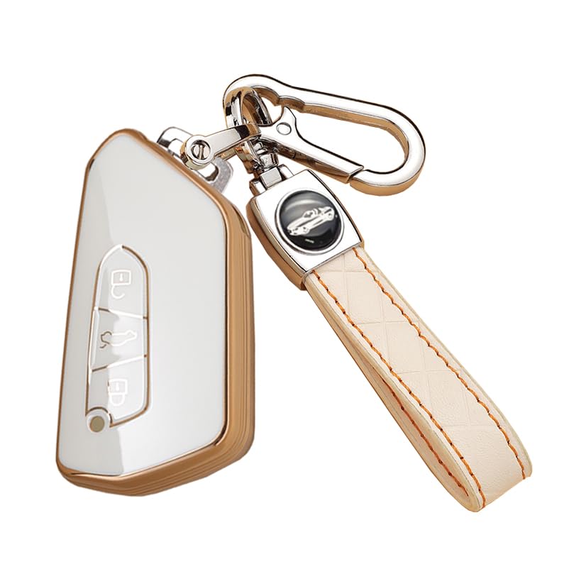 Funda para llave de coche de 3 botones VW Golf 8 Seat Leon Tarraco