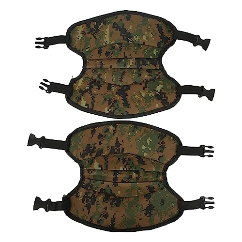 QANYEGN Camouflage Ice Fishing Knee Pads, Elbow Protective Pads Set, Gel Knee Pads for Skiing Skating Snowboarding