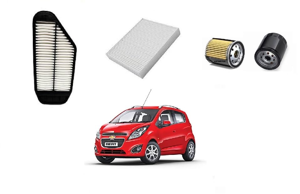 AutoClean Air Filter + Oil Filter + Cabin Filter Set For Beat Petrol (Pack of 3)-picture-16