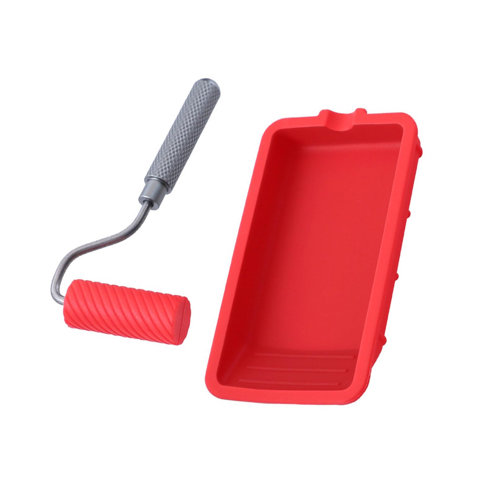 Silicone Roller Brush with Tray Even Application Roller Set Renovations for Smooth Paint Application on Wall & Ceilings Ceiling & Floor Coating