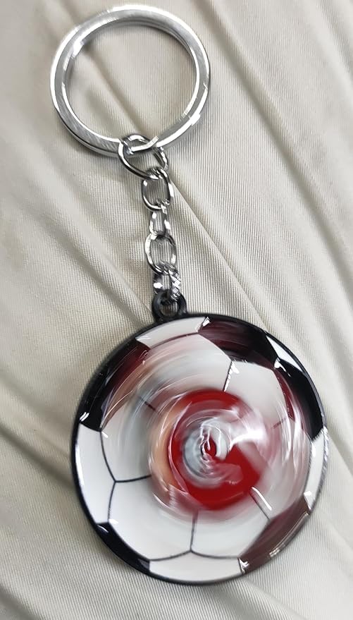 Image of Premium Metal Anime Spinner Keychain | 360 Rotating Fidget Keyring for Bike, Car & Bags | Japanese Manga & Cosplay Action Hero Designs | Pack of 1