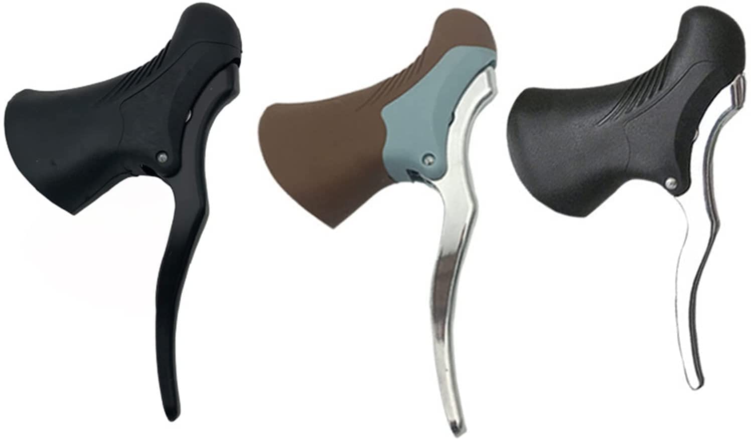 Palancas de freno de bicicleta Nueva bicicleta de carretera Palanca de freno de velocidad muerta Palanca de freno de carrera de velocidad variable Montar aleación de aluminio Accesorios de bicicleta P