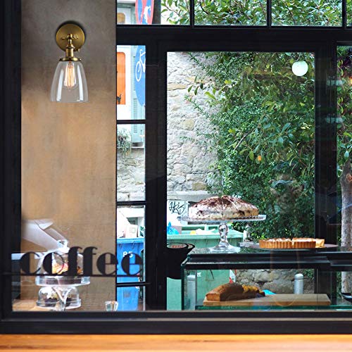 Pathson Vintage Wall Sconce With On Off Switch, Clear Glass Shade Brass Vanity Light, Indoor Wall Lighting Fixtures For Bathroom Bedside Garage Porch Cafe Club #TOP2