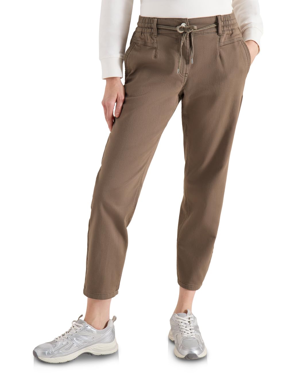 Cecil Damen Mid Waist Slim Leg Hose im Loose Fit 3817438