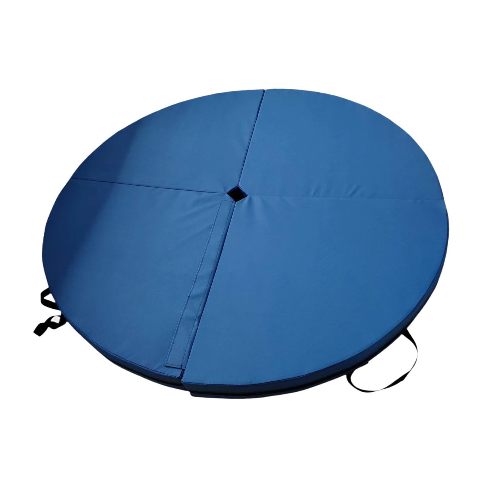 Pole Dance Mat Crash Mat Skid Proof Circular Lightweight Adults Exercise Mat Blue-picture-25