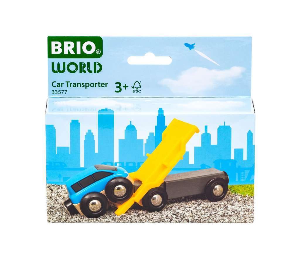 Brio 63357700 Wagon Do Przewozu Samochodów (63357700) Bezpieczna Zabawka Dla Dzieci Powyżej 3 Lat,Wielokolorowa,Brio 33577