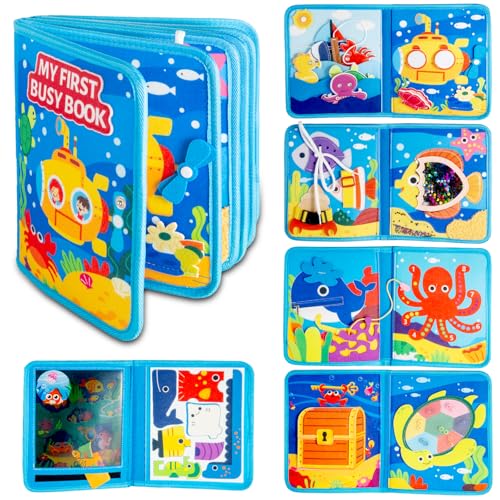 DEGIDEGI Montessori Busy Book for Toddlers,...