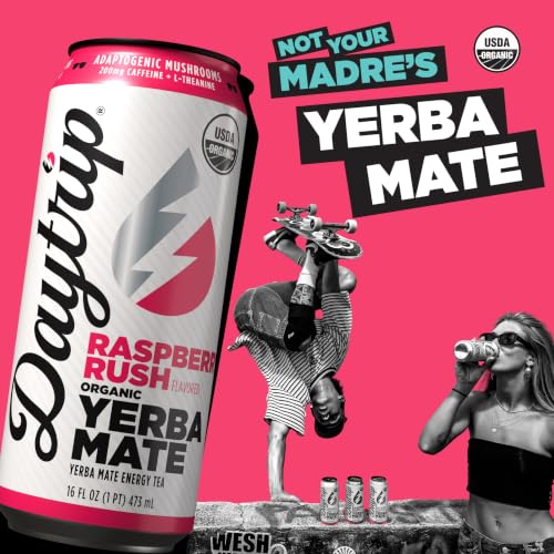 Image of Daytrip Organic Yerba Mate Energy Tea - Variety Pack (12 Pack Case)