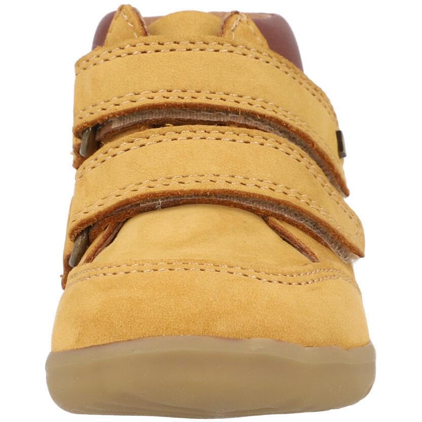 Bobux Step Up Timber Boots Oak Buff Nubuck Leather Kids Padded Ankle Adjustable Straps2