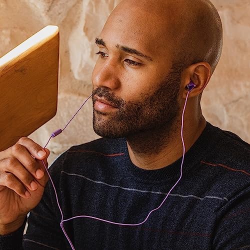 Image of Panasonic RP-TCM125-V in-Ear Headphones with Mic Purple