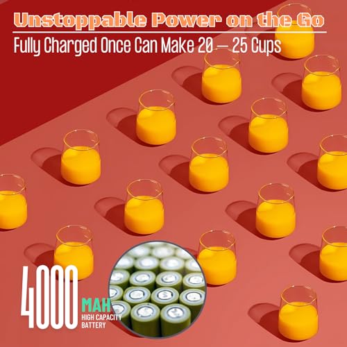 Mélangeur de jus portable de 600 ml pour vos séances de sport et pique-niques - 4