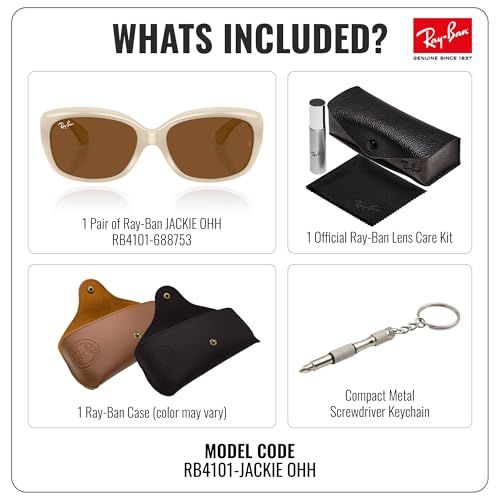 Image of Ray-Ban RB4101 JACKIE OHH Sunglasses with Official Eyewear Kit