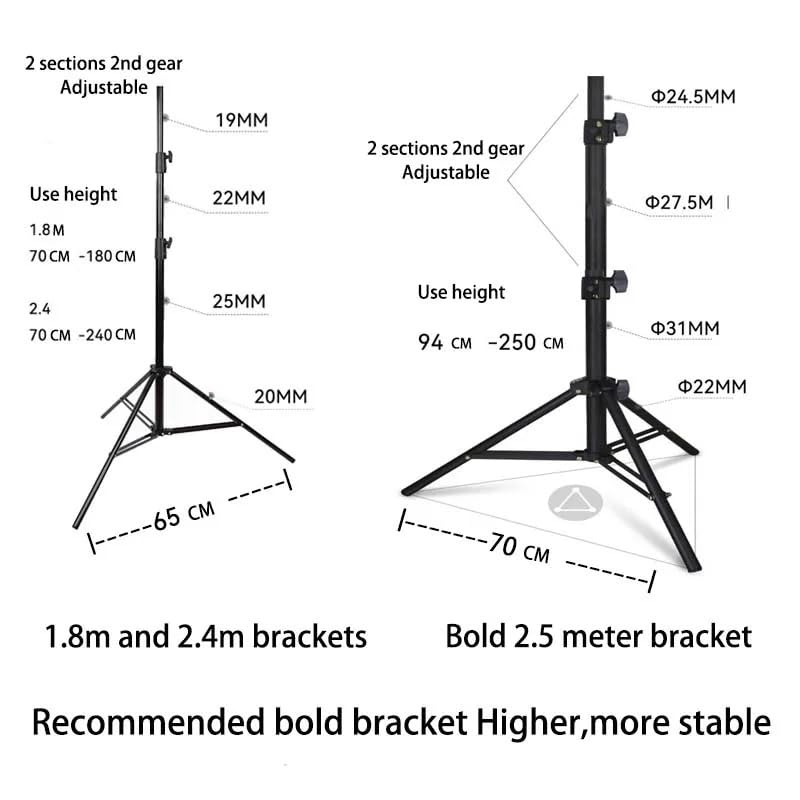 Pantalla de proyector portátil plegable doble soporte 120 pulgadas miniatura 6