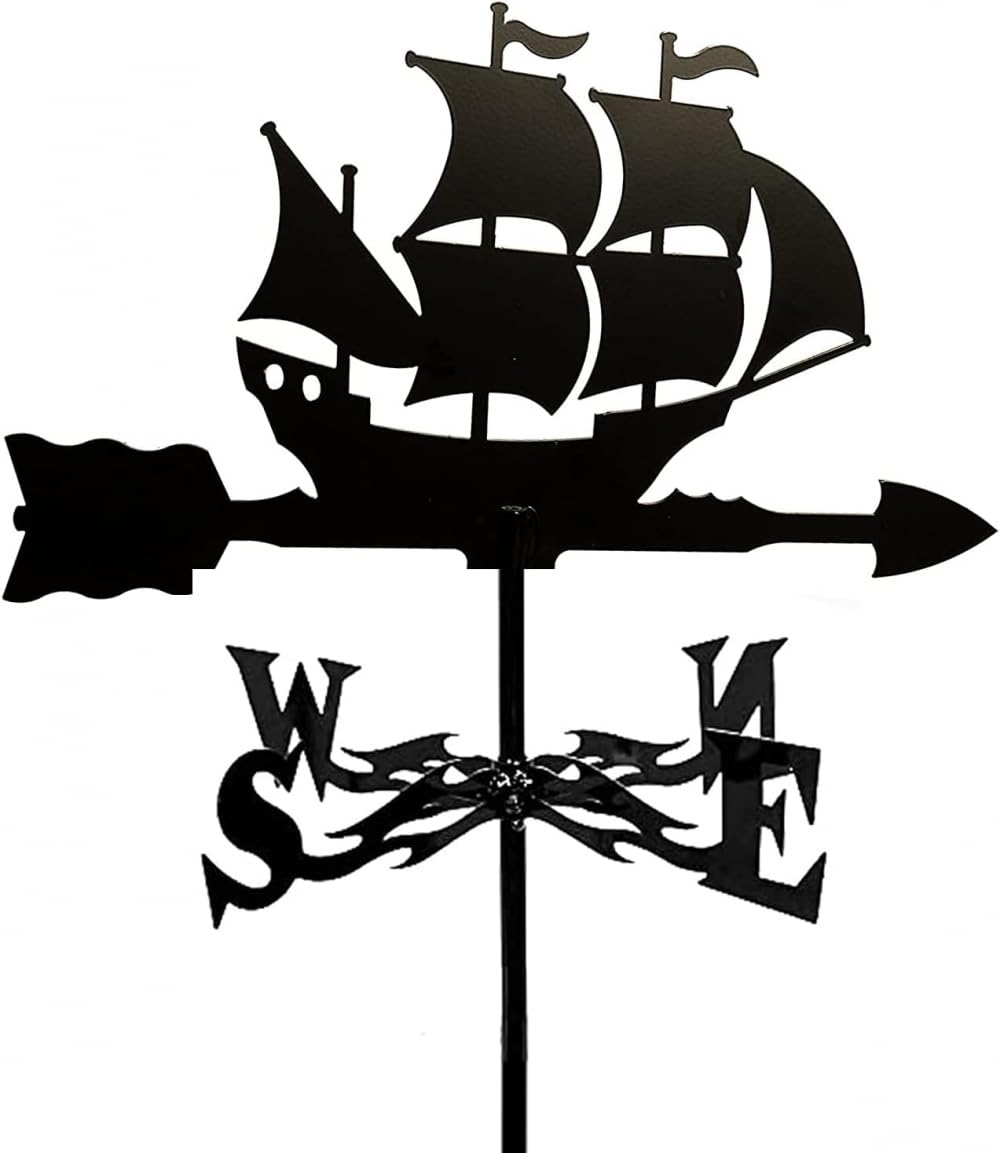 TAXXII Weather Vane,Classic European Style Farm Scene Garden Stake Wind Direction Indicator Creative Patio Yard Roof Barns Decoion