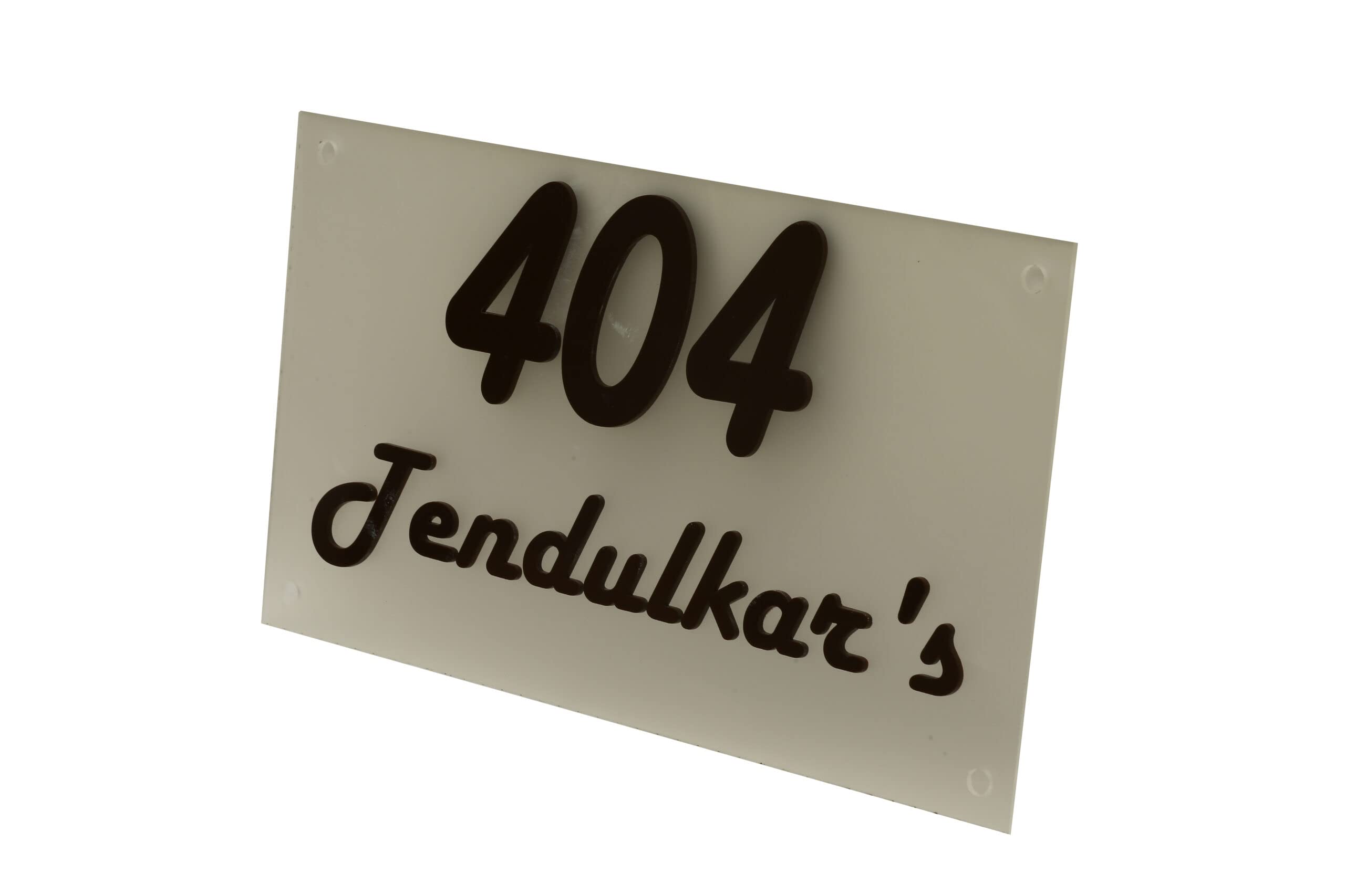 NameplateWorld Semi Transparent Acrylic Nameplate