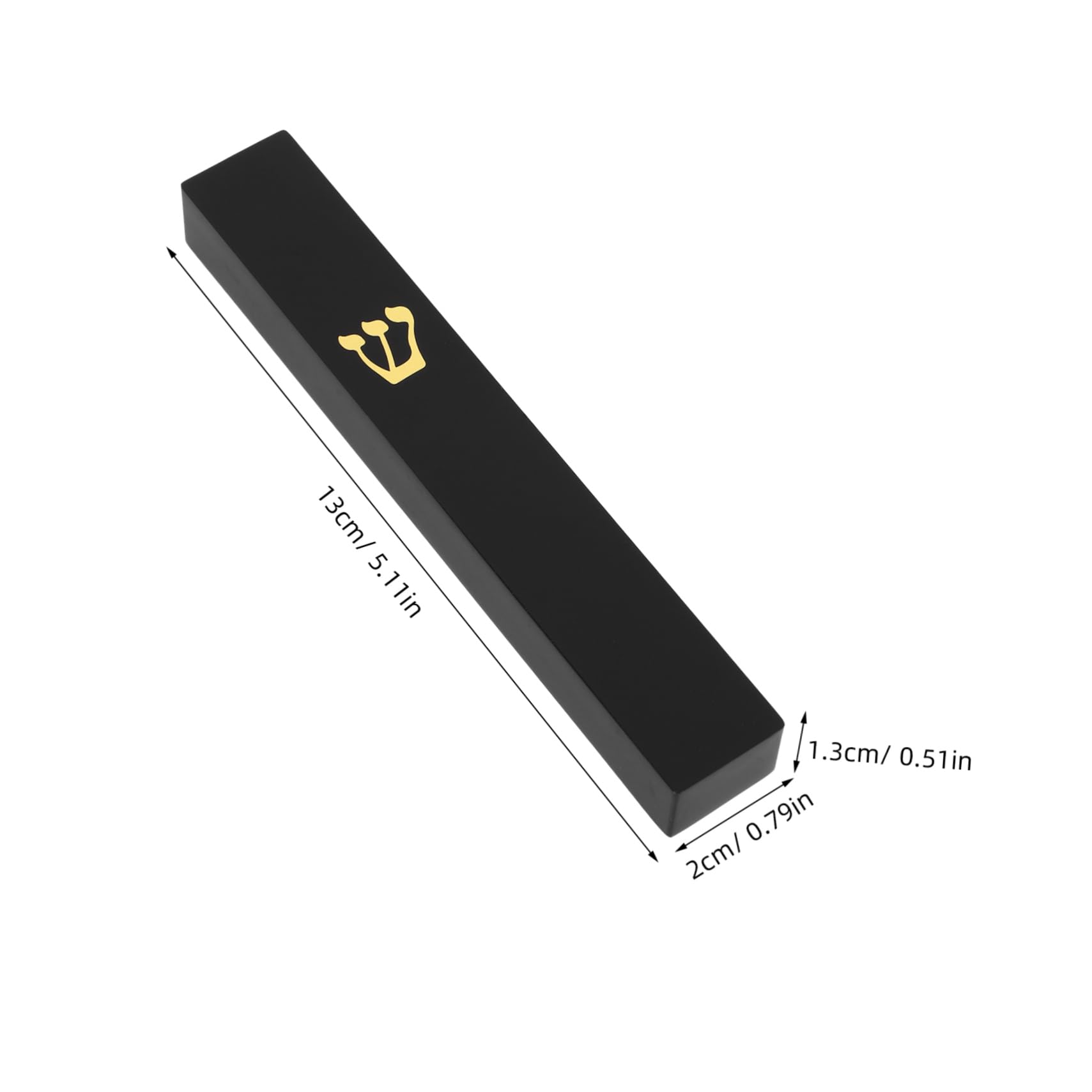 Yardenfun Metal Holy Mezuzah Door Jewish Mitzvah Decorations Resin Craft Mezuzah Decor for Hannukah