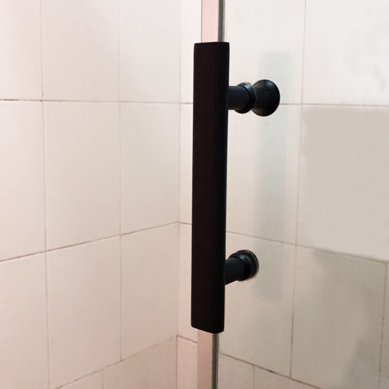 Poignée de porte en verre simple face acier inoxydable entraxe 145mm à 440mm pour douche