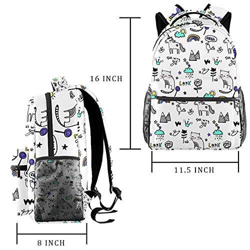 Sac à dos d'école multicolore pour transporter ses cours sans effort - 2