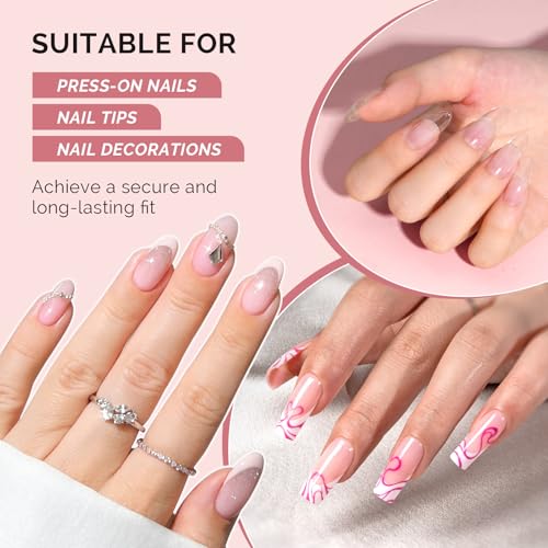 Image of MelodySusie 12Pcs Nail Glue for Press on Nails Super Strong Quick Dry, 2ml