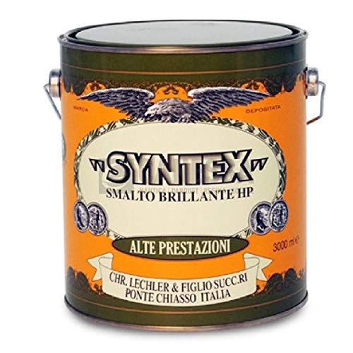 Smalto sintetico Alte Prestazioni, per esterni e interni, Syntex Bianco Lucido e Opaco (3 LT, Bianco Satinato)