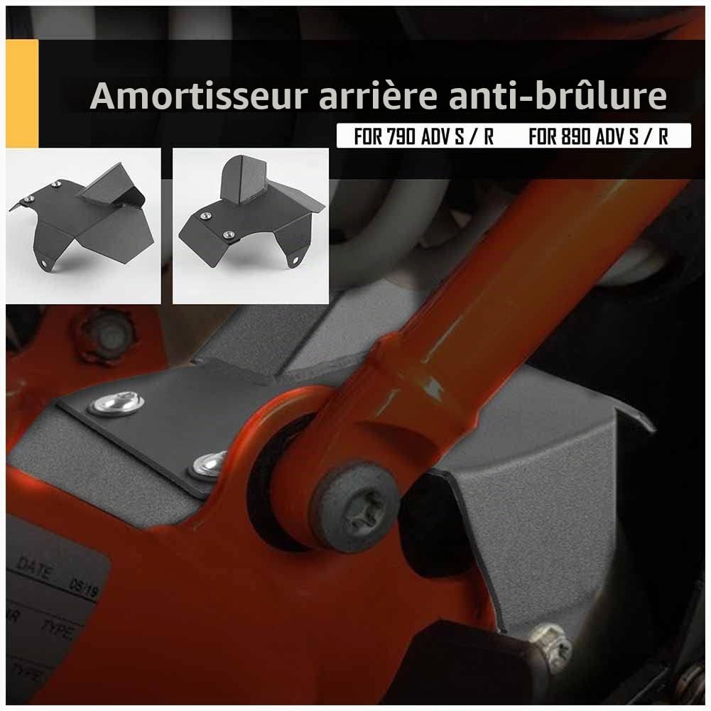 Bouclier thermique pour amortisseur arrière de moto Kit de protection de tuyau d'échappement pour K.T.M 790 ADV S R 790 ADV-R 790 ADV-S 2018-2020 890 Adventure S R 890 ADV-R 890 ADV-S 2018-2023