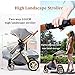 3 in 1 Baby Pram Stroller, Foldable High Landscape Anti-Shock Newborn Baby Strollers with Stroller Organizer, Pushchair Used in 0-3 Years Old，Dark Gray (Color : D)