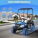 LIGIANT R9 24V Ride on Toys for Big Kids, 4-Seater Kids' Car, Golf Cart Max. Capacity: 264 Lbs, 4WD Ride on Car w/Remote Control, Detachable Awning, Spring Suspension, Music/Story/Power Display