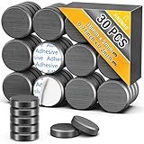 30 Stück Magnete Stark, Kühlschrankmagnete, Magnete zum Basteln, Magnetisch mit Selbstklebender Rückseite, Keramikmagnete, Magnetisch für Magnettafel Kunst Werkzeuge DIY