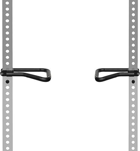 AmStaff Fitness Dip Bar Attachment for Squat & Power Rack Compatible for 2x2" - 2.5x2.5" - 3x3" Inches Tube with 1-Inch Hole Racks (Pair)