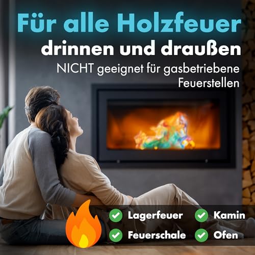molinoRC Magic Flames - 300g Buntes Feuer Pulver für magischen Flammenzauber in Feuerschale, Lagerfeuer… – Ansicht 6