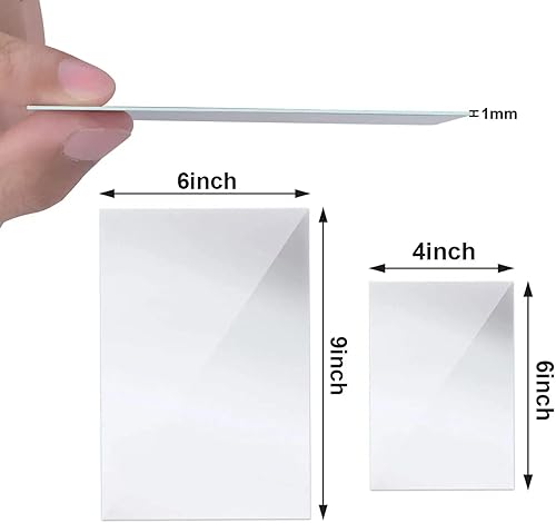 Miniatura 2 de 15 hojas autoadhesivas de espejo flexibles sin vidrio, azulejos de espejo de plástico, calcomanías de pared para decoración del hogar, 4 x 6