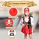 Aomig Pirat Bandana, 8 Stücke Pirat Kapitän, Kopftuch für Pirat Thema Party Halloween und Kinder Party Gefallen (4 Schwarz + 4 Rot)
