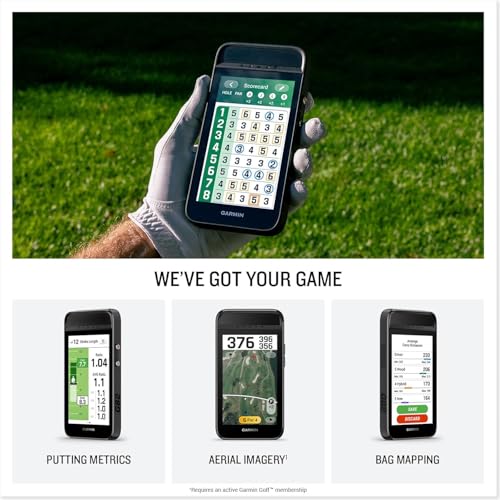 Image of Garmin Approach G82 Golf Launch Monitor & GPS Handheld PlayBetter Bundle | Large Color Touchscreen, 15HR Battery Life, 43K Courses, Putting Stroke Length & Tempo | Includes 5000mAh Portable Charger