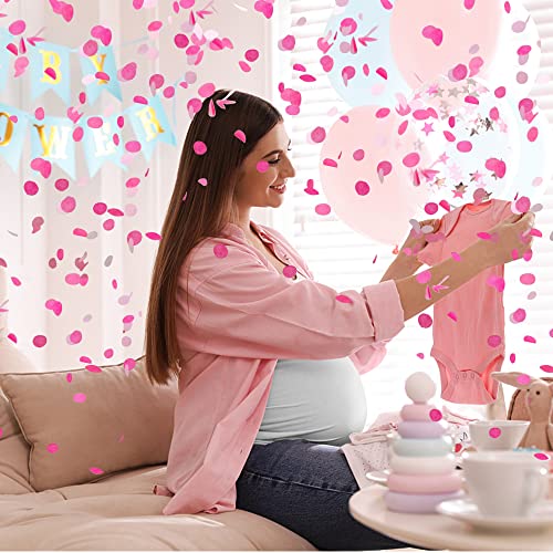 Image of Party Confetti for Wedding Birthday Graduation Baby Shower Anniversary Christmas New Year's Kids Fun Party Supplies Decorations and Favors (Pink)