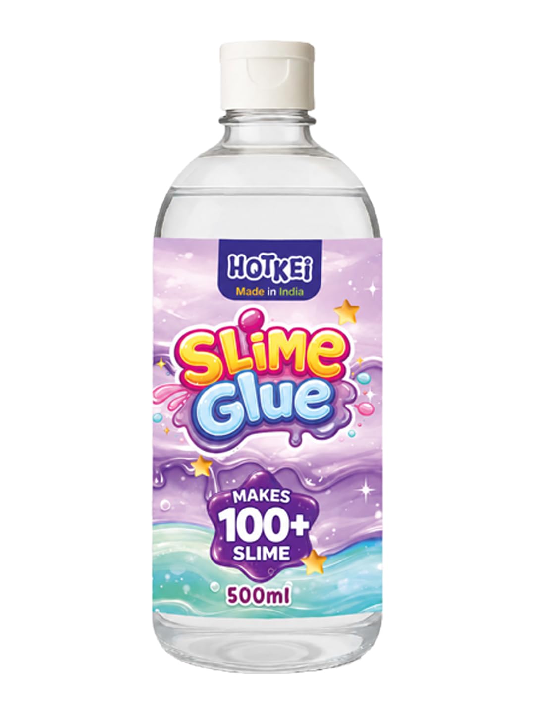 HOTKEI 500 ml Clear Slime Glue DIY Magic Jelly Putty Toy for Slime Making Maker kit Set Liquid Gel Games Birthday Gift Toys for Boys Girls Kids for Making Slime at Home 3 to 10 Years-image-33