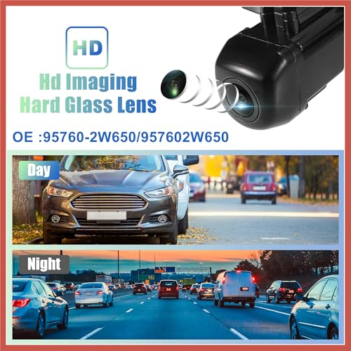 Image of ACROPIX Car Rear View Back Up Camera Park Assist Reverse Camera for Hyundai Santa Fe Sport 2017-2018 No.95760-2W650 /957602W650 Car Parts
